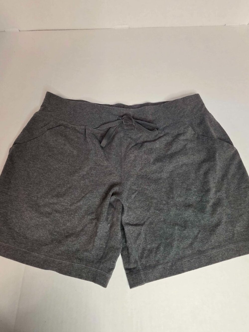 Athletic Works Gray Drawstring Shorts Pockets Size XL 16-18